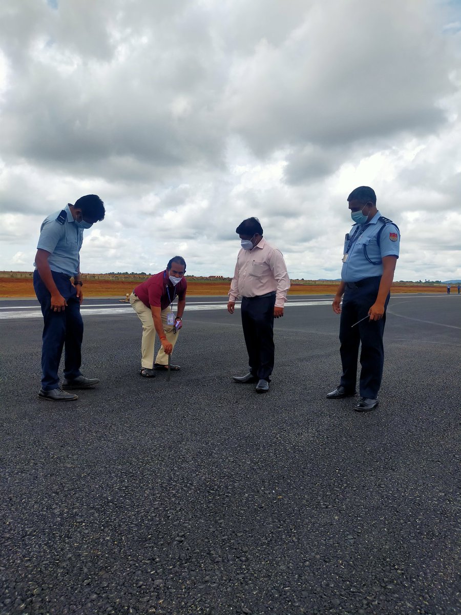 aaitutairport's tweet photo. Global Reporting Format of runway surface is being checked and procedure explained.#safetyonpriority https://t.co/3NTfULsLPD