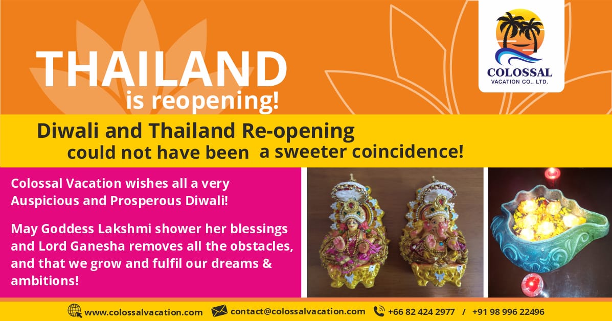 cv_dmcofficial's tweet photo. Let us celebrate the great festival of joy, light, sweets, and happiness. Happy Diwali to you and your loved ones! via @cv_dmcofficial  🥳🥳😍
.
.
.
#HappyDiwali #colossalvacation #Thailand #reopen #COVID19 https://t.co/nf12foHwXQ