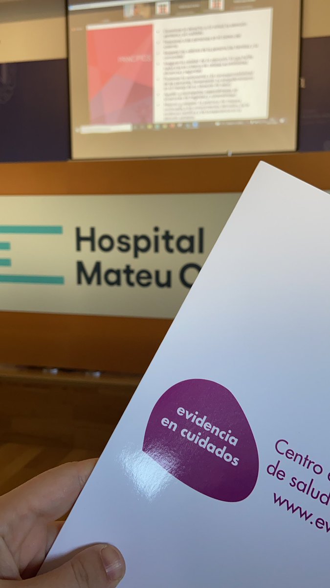 EnfermeraFrau's tweet photo. Jornadas CECBE! Enfermaría basada en la práctica clínica con evidencia 💉🩺 @asmen_ibsalut @bpsobalears @BPSOmenorcaIB https://t.co/q79TdpvU3P