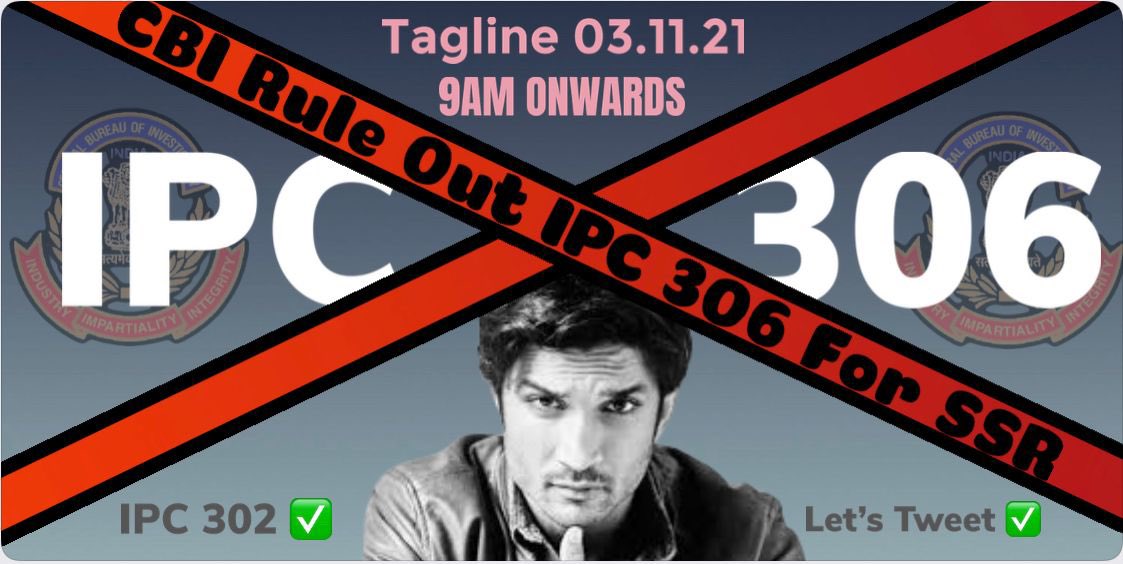 Barnali13573799's tweet photo. SSR’s demise points towards Murder and the culprits are roaming around free. The law needs to be fair for all and actions  need to be taken. 
 @IPS_Association what is the delay in catching the murderers? 
@PMOIndia @KirenRijiju @HMOIndia 
@republic
CBI Rule Out IPC 306 For SSR https://t.co/8ceW4g4TzU