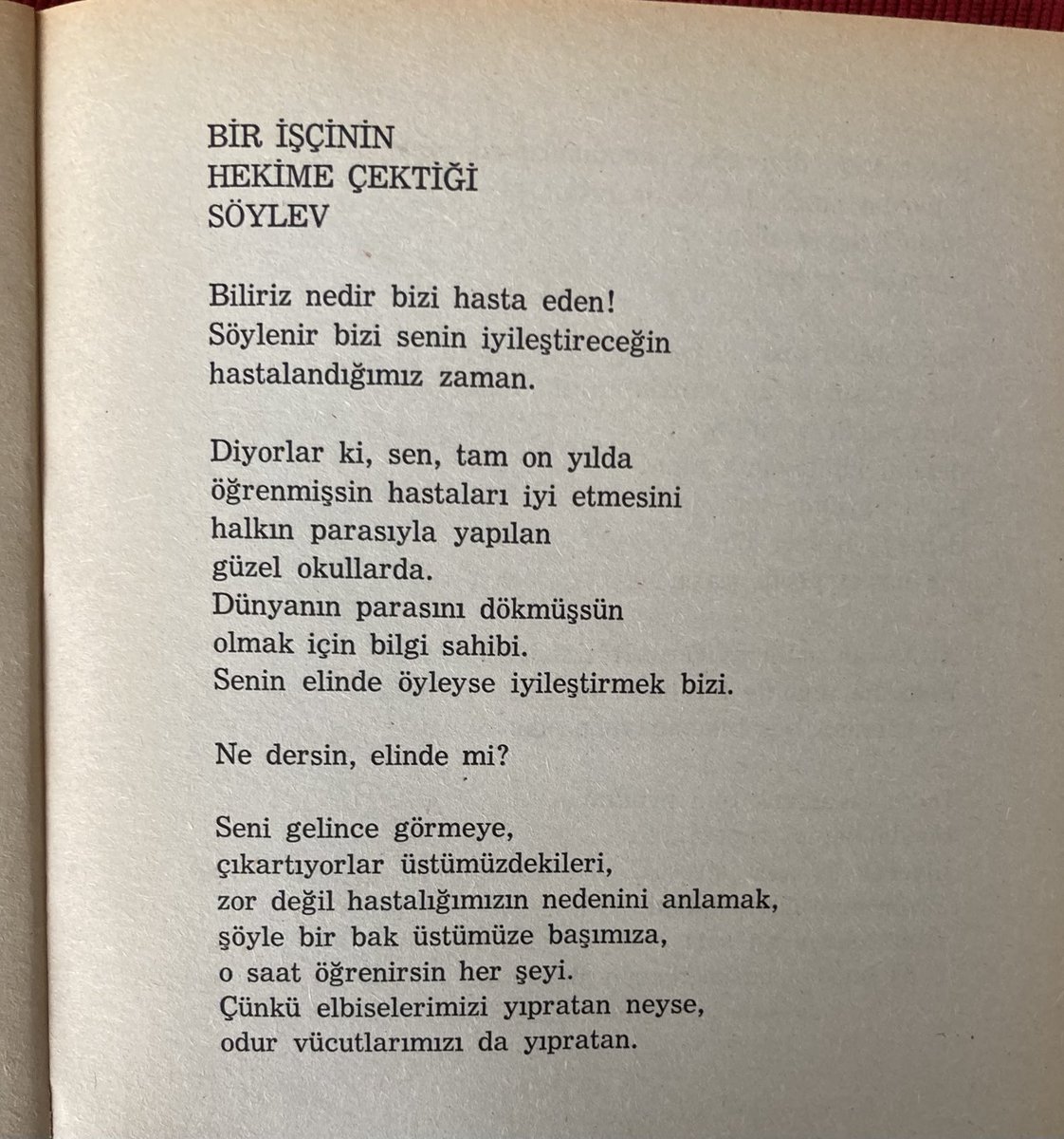 ayse15862's tweet photo. Bir İşçinin Hekime Çektiği Söylev (B. Brecht) https://t.co/TxSxtVI3FF