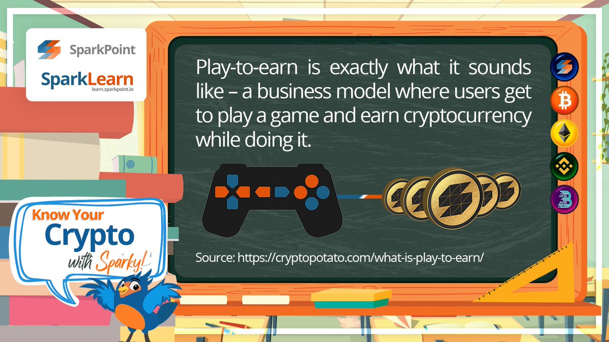 sparkpointio's tweet image. Play-to-Earn games are a very powerful psychological model because it combines two activities that have been driving mankind – making money and entertainment.
Players are rewarded for putting time and effort into the game!
#KYCWS #SparkLearn