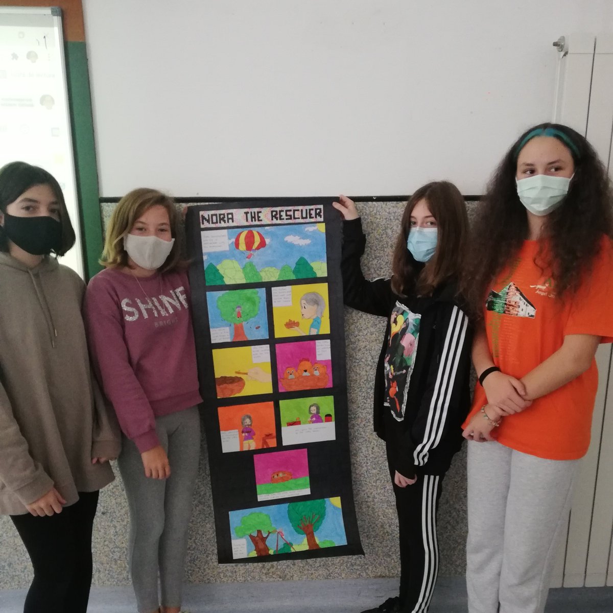 2 ESO students have been working hard to create their own stories. Using 4 dice as a starting point, they have given free rein to their imagination🤩🤩👏🏻👏🏻<a href="/INS_Vilamajor/">Institut Vilamajor</a> @AvuiVila_Noelia