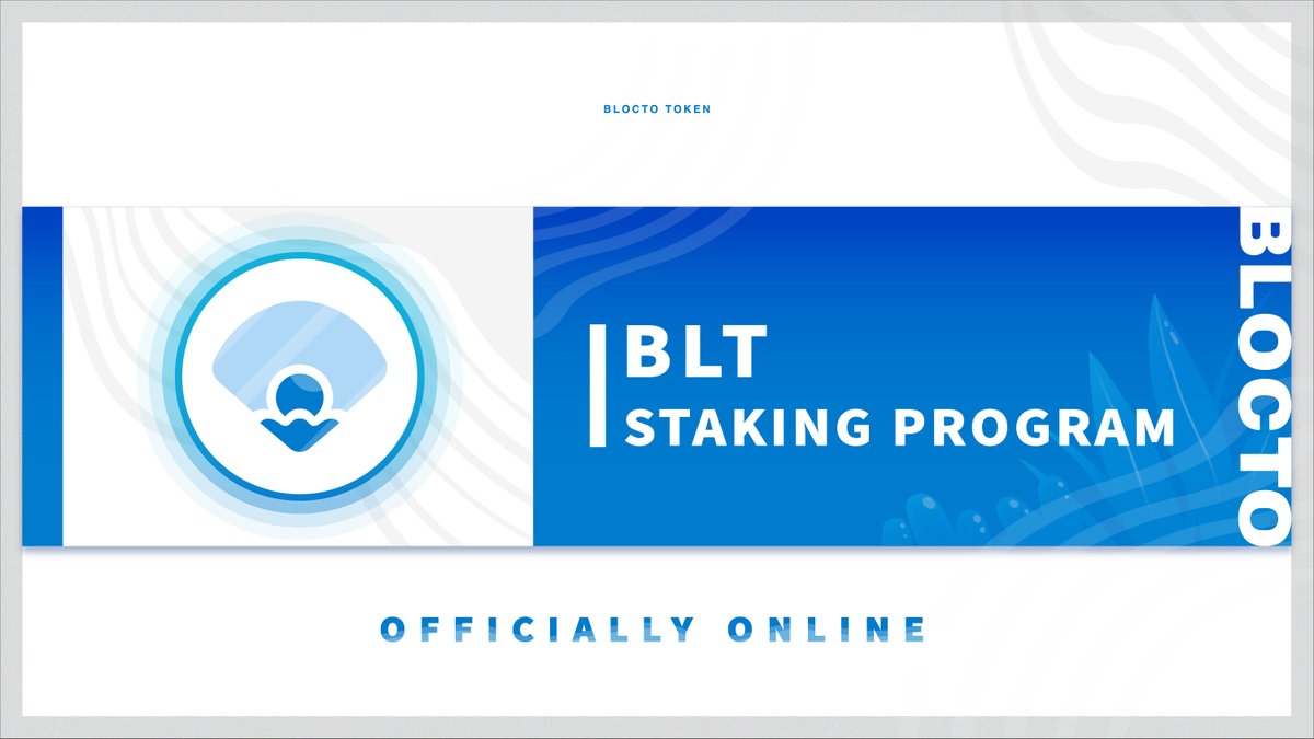 BloctoApp's tweet photo. #BLT staking program is now officially online!

🎁  Reward distribution every week
🌏  25,000,000 $BLT staking payout in 2 years
📖  BLT staking program details: https://t.co/yWhw5YtwMr https://t.co/X6xedfpugr