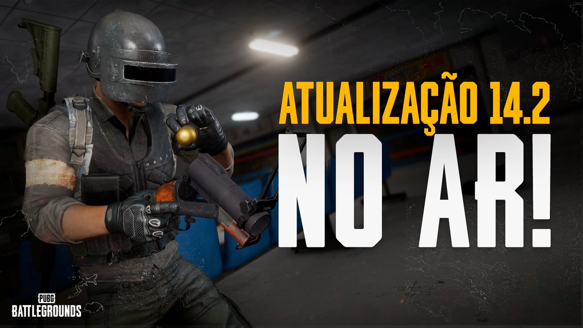PUBG_BR's tweet photo. Diz aí, sobrevivente. Cê tá on? A atualização também 🔥 Chama o squad porque o campo de batalha tá com novidade GALINHÁSTICA! A 14.2 chegou 👊https://t.co/4WZD0i4xVq https://t.co/xVBCNhGuFq