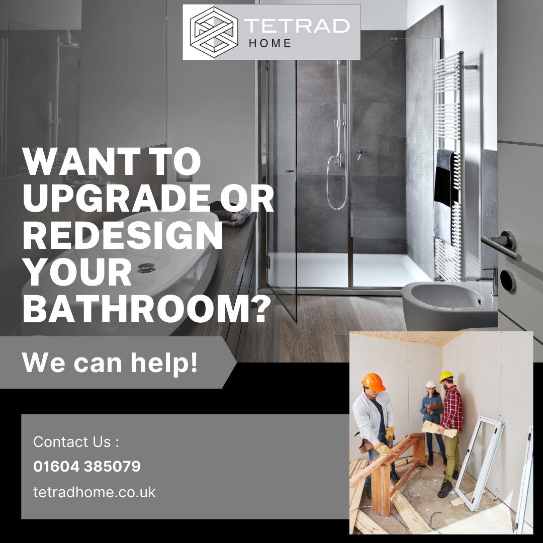 LtdTetrad's tweet photo. Whether you want to upgrade or completely redesign your bathroom, ensuites, or put in a wet room.

Call us now at 01604 385079 or email us at info@tetradhome.co.uk

#TetradHome #TeamworkMakestheDreamWork #HomeImprovements #DomesticServices #GasServices https://t.co/gzDecCgAwy