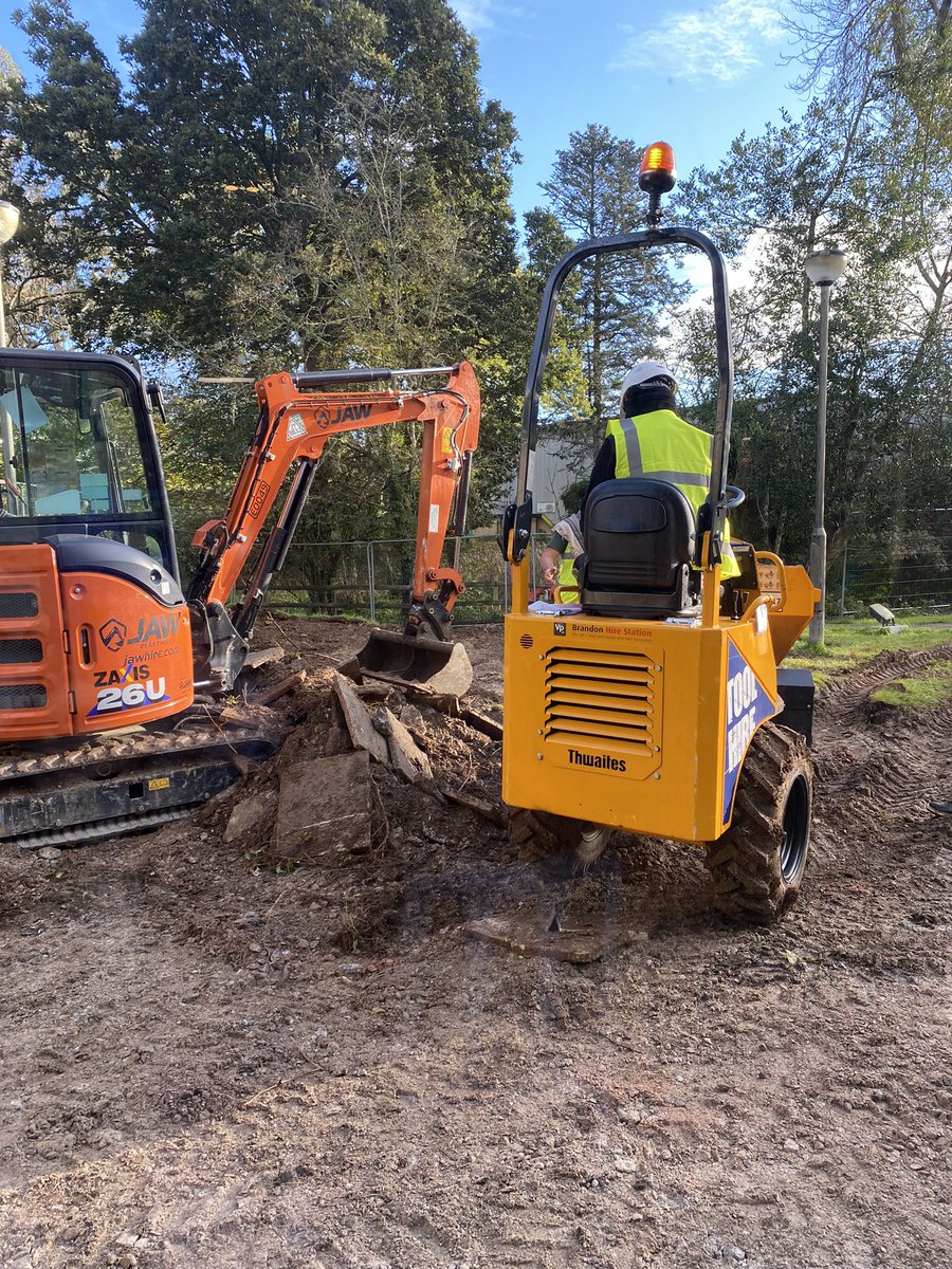 PgmcPlymouth's tweet photo. Ground has officially broken on our outdoor area - so excited to see the end result: The Breathing Space Garden at PGMC https://t.co/Pfe7KEJOcJ