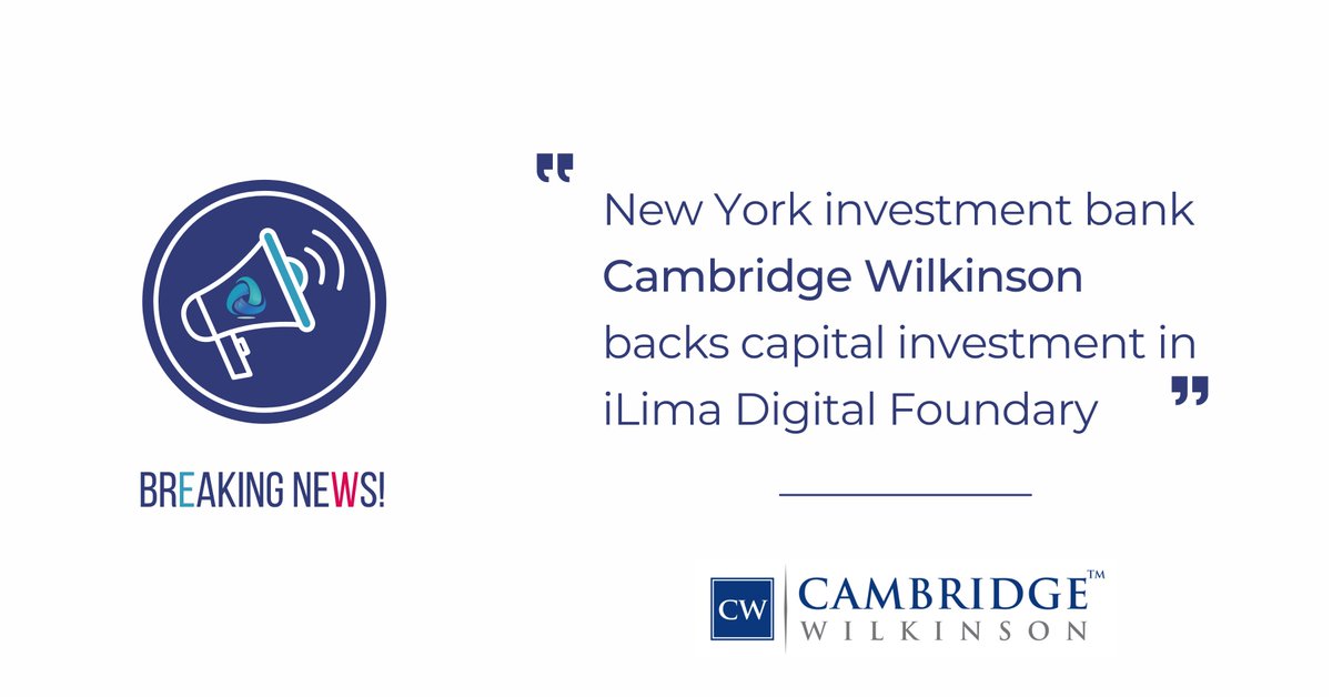 Just announced: Cambridge Wilkinson, will be the official investment banker responsible for raising the capital to finance iLima's development of technological solutions for affordable housing. Read more: bit.ly/3BFwjtZ 

#affordablehousing #investing