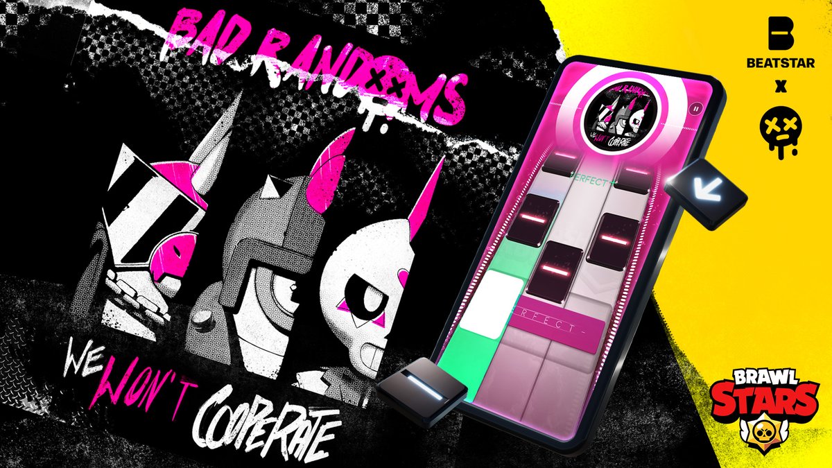 BrawlStars's tweet photo. FINALLY you can be part of the #BadRandoms in @playbeatstar! 🤟

Tap https://t.co/xYKfl822aj and unlock the song R I G H T N O W! 🔥

#Beatstar x #Brawlstars https://t.co/urvRfP5c50