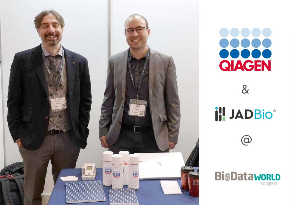 WeAreJADBio's tweet photo. Are you attending #BiodataWorld Congress? 😀
Come visit us in our partner's QIAGEN booth 56!!
https://t.co/baMEIF6Mso
#ML #AutoML #BigData #Genomics, #PrecisionMedicine #AI #BioDataCongress #BioDataWorld #BioData https://t.co/0KQS4rHY2P