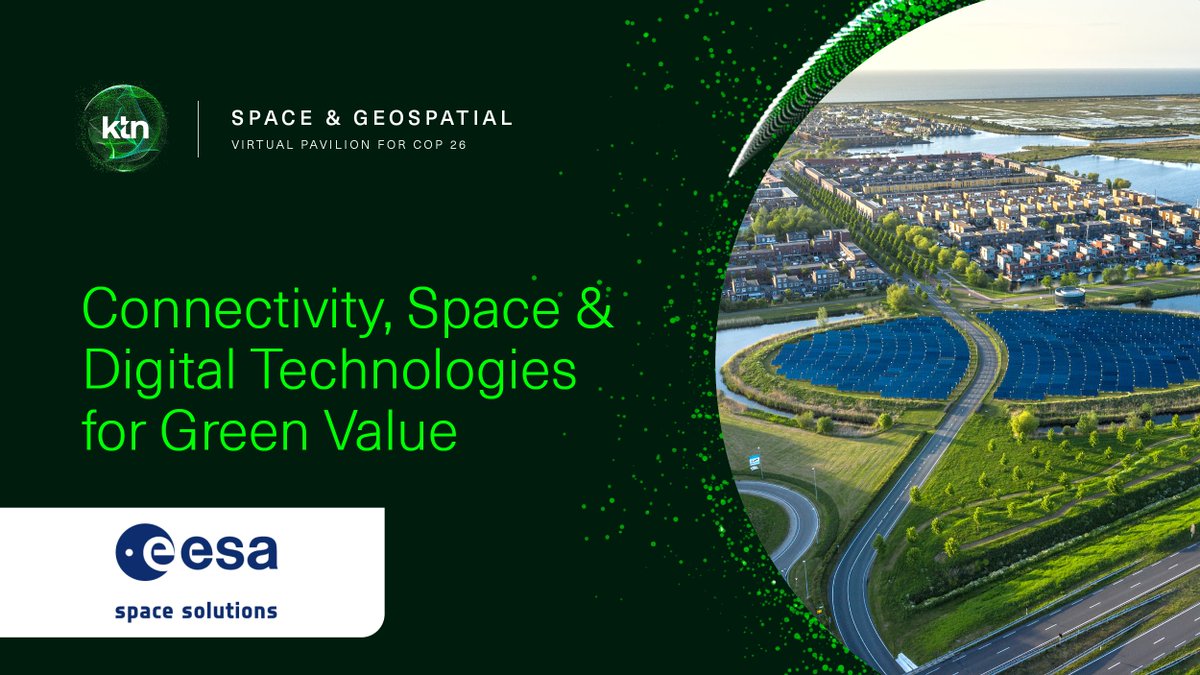 IUK_Connect's tweet photo. LIVE NOW 10:00 GMT || Join @Space4Europe's session on Connectivity, Space & Digital Tech for green value, featuring:
➡️Rita Rinaldo @esa
➡️Tatseng Chiam @ride_tandem
➡️Ian Choo @ekofolio
➡️Imeshi Weerasinghe @weo_water
& others!
https://t.co/DifJ9kcXvM
#COP26 #ThePowerOfPlace https://t.co/DVK2IMQfzF