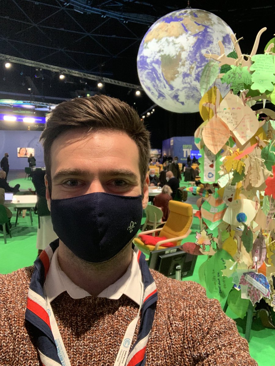 So excited to be in the #COP26 action zone this morning - here’s hundreds of #PromiseToThePlanet leaves from across the world at the #ForestOfPromises 🌍