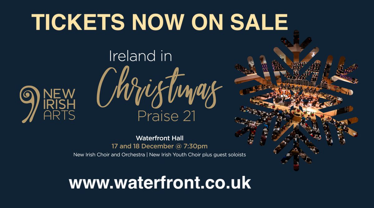 NewIrishArts's tweet photo. TICKETS ARE NOW ON SALE for Ireland in Christmas Praise! https://t.co/45nQrxyJg2 https://t.co/xHavHjqVNr