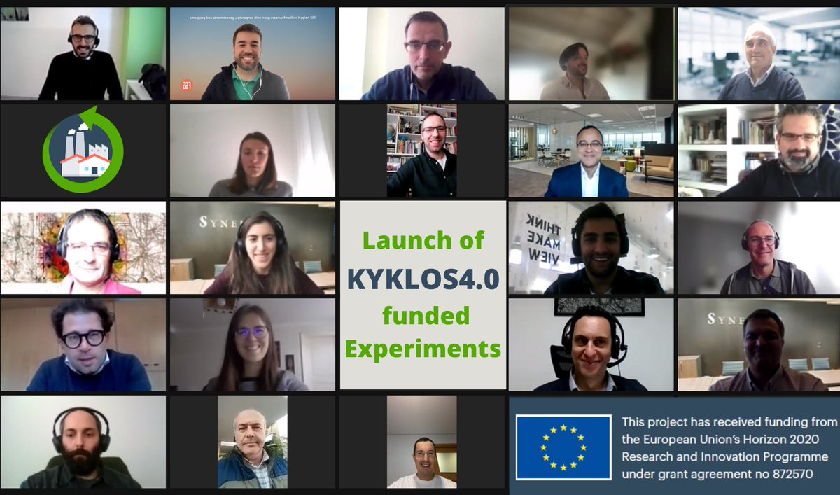 Kyklos40Project's tweet photo. The KYKLOS4.0 Funded Experiments have started!
7⃣ambitious and innovative projects leveraging technologies such as #DeepLearning and #CPS to improve #CircularManufacturing processes
6⃣ months to carry out the experiments with support from KYKLOS4.0
Stay tuned for more info! https://t.co/SqTc6WFl6x