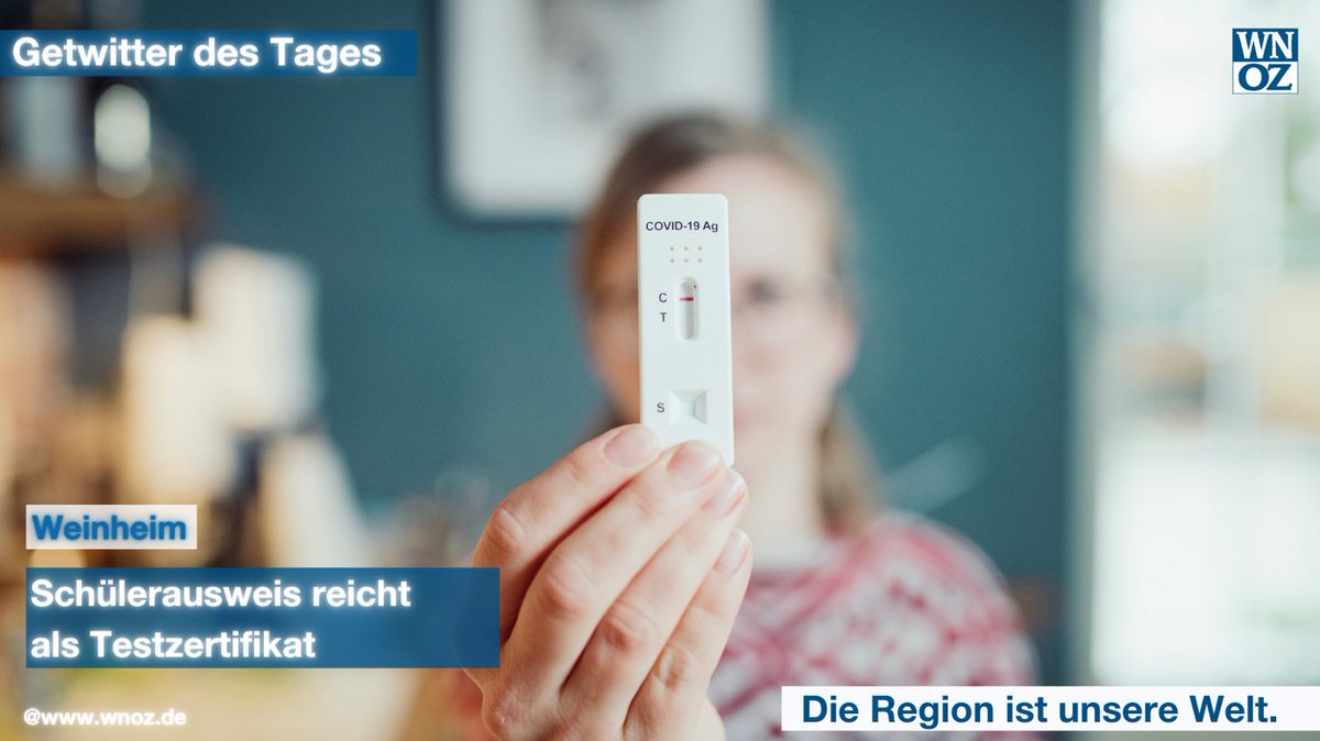 In Schulzeiten werden Baden-Württembergs #Schüler regelmäßig getestet – der #Test gilt dann auch für außerschulische #Angebote, zum Beispiel den Sport. Die Vorlage des Schülerausweises reicht quasi als „Testzertifikat“. #wnoz bit.ly/31sNfrd