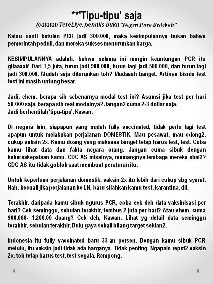 yusrintosepu's tweet photo. Nyimak "BISNIS PANDEMI"
 #PecatLuhut https://t.co/L688oYEU82