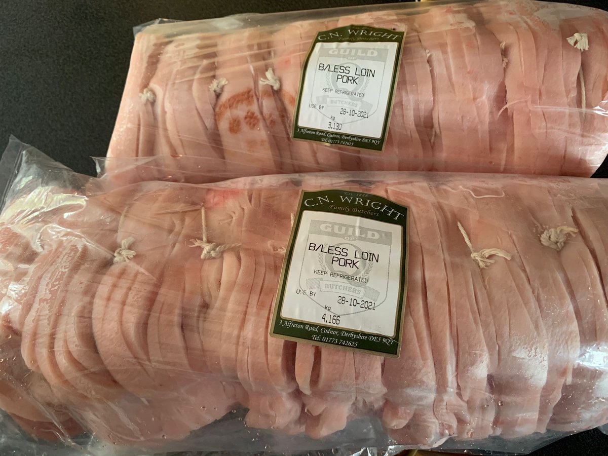VickyTCKC's tweet photo. #SundayRoast anyone? Thank you @ButchersWright.

Top quality #meat and service as always ⭐️

#Derbyshire #butchers #homemade #madetoorder #food #shoplocal #porklion #pork https://t.co/8MyQzIzth0