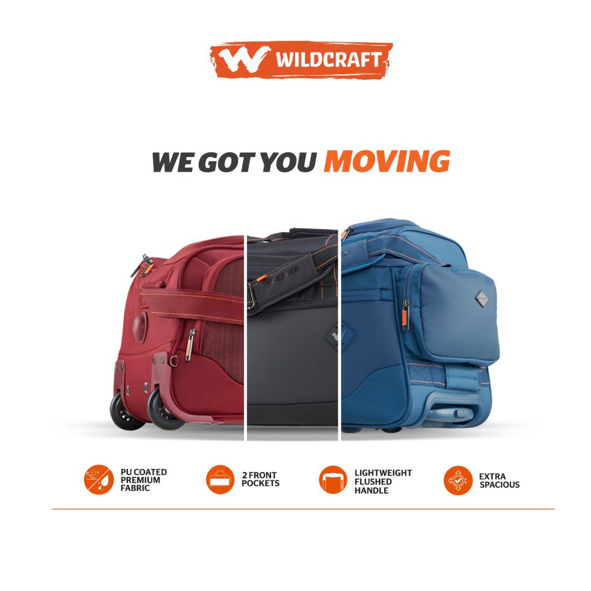 wildcrafttweet's tweet photo. Explore every day with superior comfort and zero worries. Choose from our wide range of India’s most versatile travelcases.
#AsVersatileAsYou.
#ReadyForAnything #VersatileTravelcases #WildcraftTravelcases #EngineeredForOutdoors #Backpackers #EmbraceOutdoors #HelloMountains https://t.co/eUgWYBTVEN