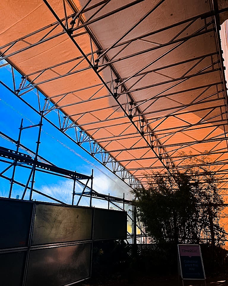 <a href="/_LNSLTD/">LONDON NETWORK SCAFFOLDING SPECIAL PROJECTS LTD</a> recently erected a pedestrian walkway including disabled access ramp and temporary roof cover for client; <a href="/CBRE_UK/">CBRE UK</a> which was constructed using our <a href="/Layheruk/">Layher UK</a> System Scaffold.