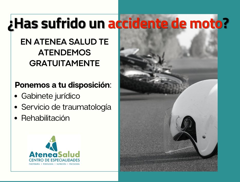 🔴¿Lesiones en un accidente de moto?🔴Nuestro equipo de profesionales te ayudará en tu recuperación, cuenta con nosotros.
#Ateneasalud #accidentedetrafico #rehabilitación #fisioterapia #jerezdelafrontera