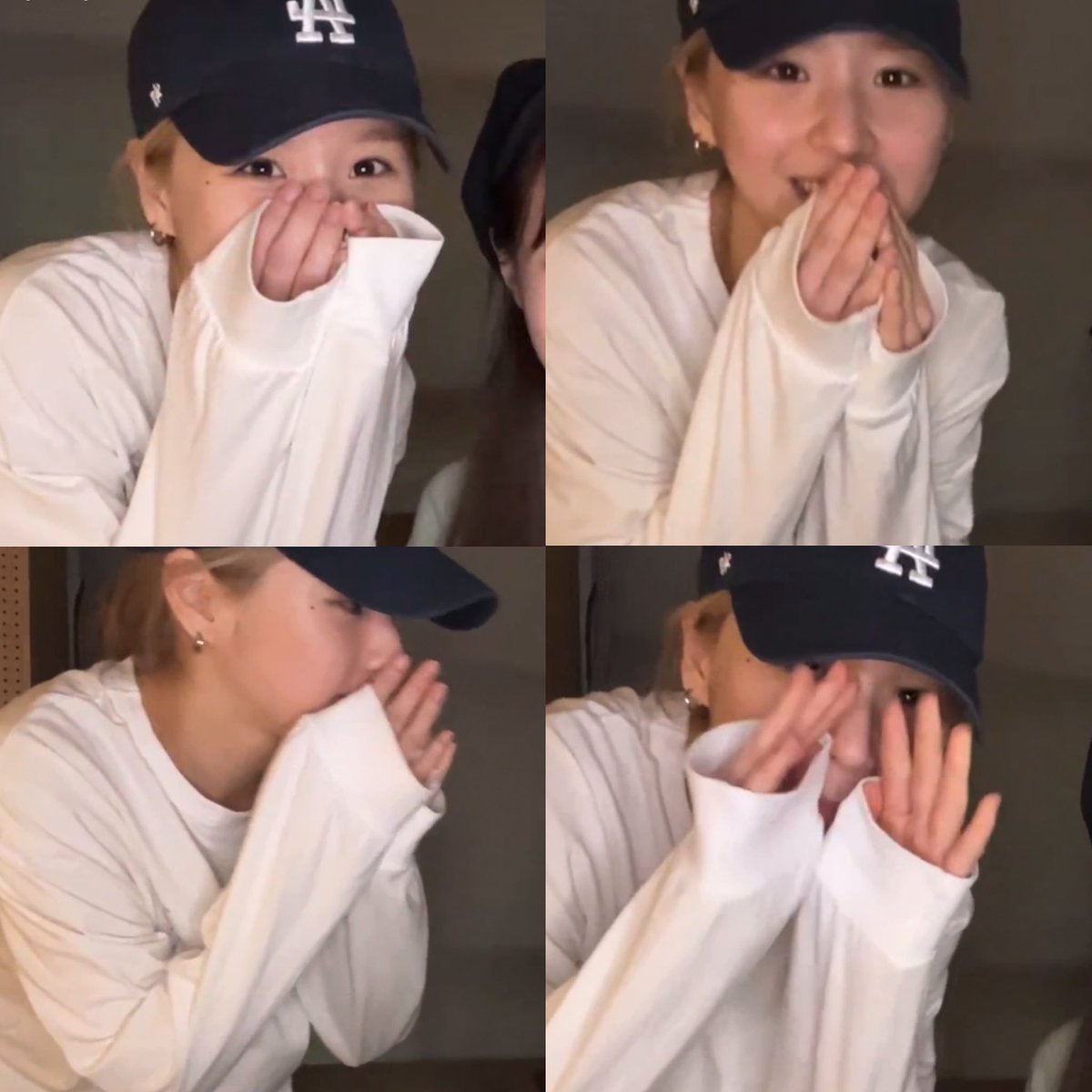 barefaced heejin and sweater paws ♡