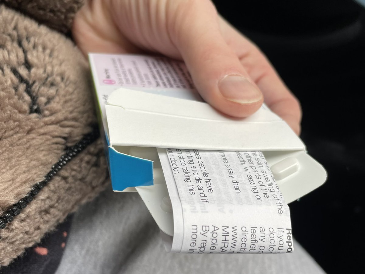 Mathematicians, explain to me how there is a 100% probability that I’ll open a box of tablets with the paper like this: