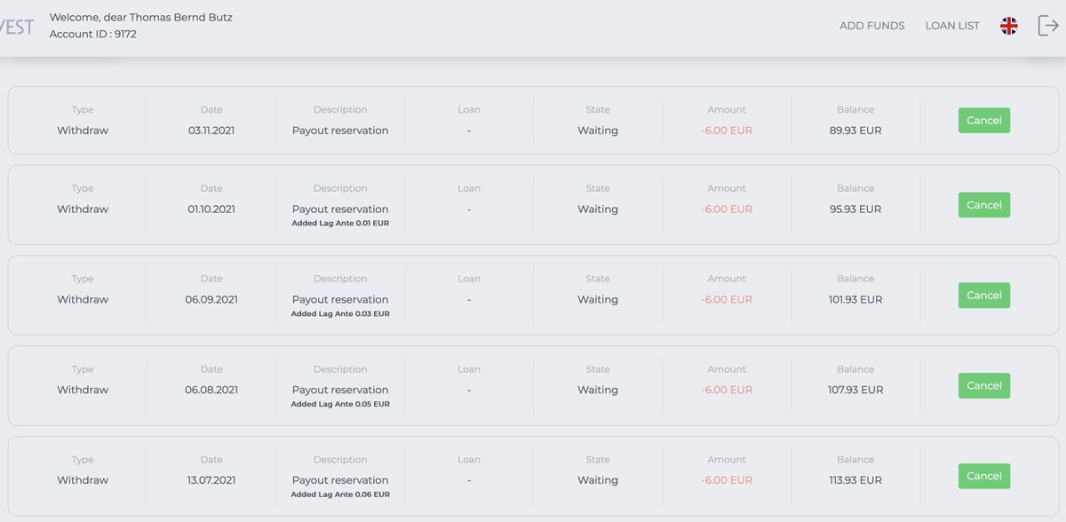 p2p_game's tweet photo. The monthly bad routine - setting a withdrawal request at #Fastinvest.
DO NOT INVEST WITH @FASTINVEST_COM if you ever want to get your money back!
Now in the 5 month and still not paid a cent 👿👿🤢🤮 https://t.co/zLY17NKXqS