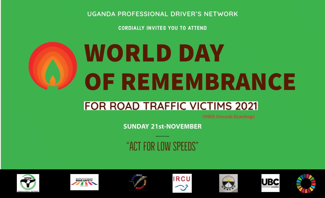 uganda_drivers's tweet photo. Join us as we commemorate #WDoR2O21
#Remember #Surpport #Act #DecadeofAction
@MoWT_Uganda @omongondugu1 @GenWamala
@UKinUganda @RoadSmartNinjaz @PSF_Uganda https://t.co/2F9ghg8azG