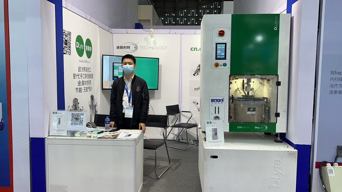 Gpainnova's tweet photo. 你们好! From today to November 6th, we will be exhibiting at #DenTech China, at the #Shanghai World Expo Exhibition and Convention Center. Stop by booth D60, hall 1, and learn more about our #dryelectropolishing solutions for dental parts in #cobaltchrome and #titanium! 再见! https://t.co/jguxngKLXo