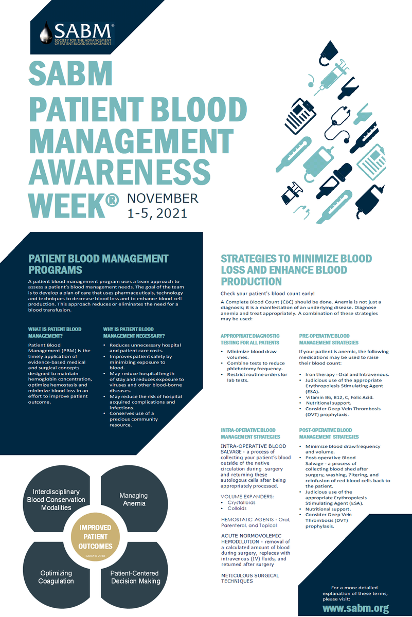 SHOTHV1's tweet photo. It's the 15th annual PBM Awareness week. SHOT and PBM work together to improve patient safety. Visit @PBM_NHS for highlights throughout the week.
#PBMAW2021 #SABMPBMAWARENESSWEEK @BSBMTCT @BMTjournal @givebloodscot @WelshBlood @GiveBloodNI @IBMScience @RCPath @theRCN https://t.co/p4MLkwIQz6