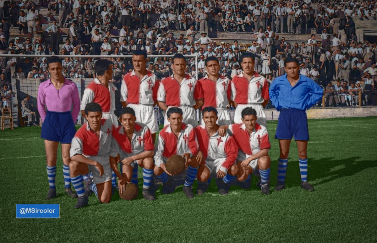 MSircolor's tweet image. Equipo del #RCCelta de #Vigo temporada 50-51 en #Lérida 10-9-50 #UDLerida 2 #CeltadeVigo 3 por el @RCCelta jugaron #Simón #Villar #Otero #Lolín #Alonso #Sobrado (2) #Hermida (1) #Servando #Vázquez #Mekerle #Atienza @RealClubCelta @manuchito20 @celtahistoria @noticiascelta