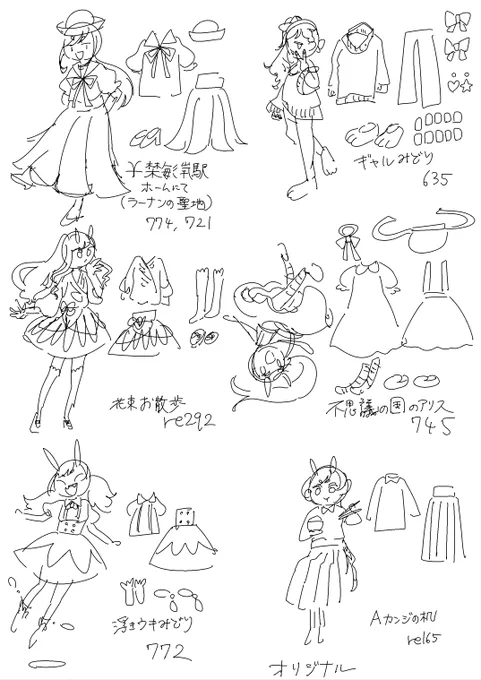いつか描くか～と思って永遠に描いてない下書き 