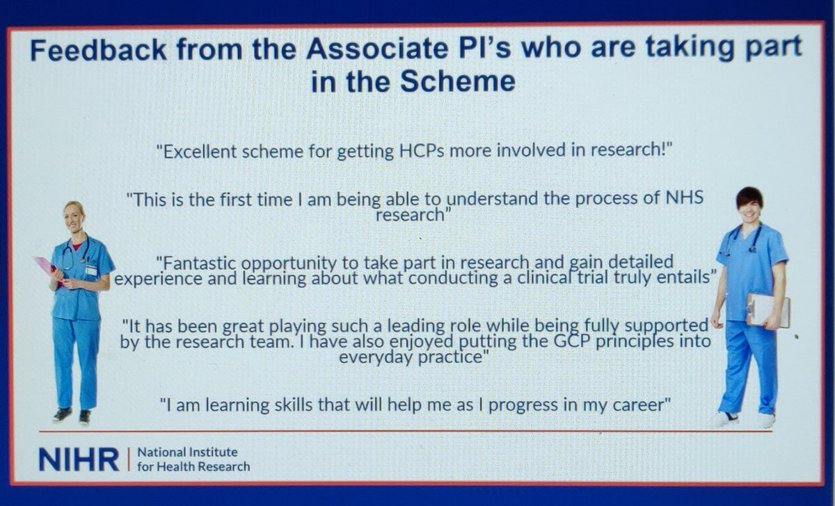 sophiemerrick1's tweet photo. Great to hear more about the NIHR Associate PI scheme at the #AssociatePILaunch from @NIHRresearch. A great way for those with little research experience to start their clinical research journey. Hopefully lots of our #onctrainees can benefit @ACPUK https://t.co/dXiWoQXFC0