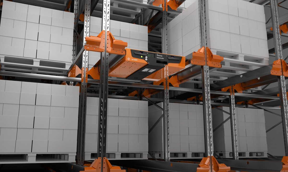 ToyotaMH_UK's tweet photo. McKeown Fine Foods, needed to maximise storage density and ensure fast, reliable throughout at its new cold store facility in Northern Ireland. 

Toyota’s advanced Radioshuttle solution stepped up to the mark: https://t.co/lGOuGG9ujm https://t.co/Efqxla0HRp