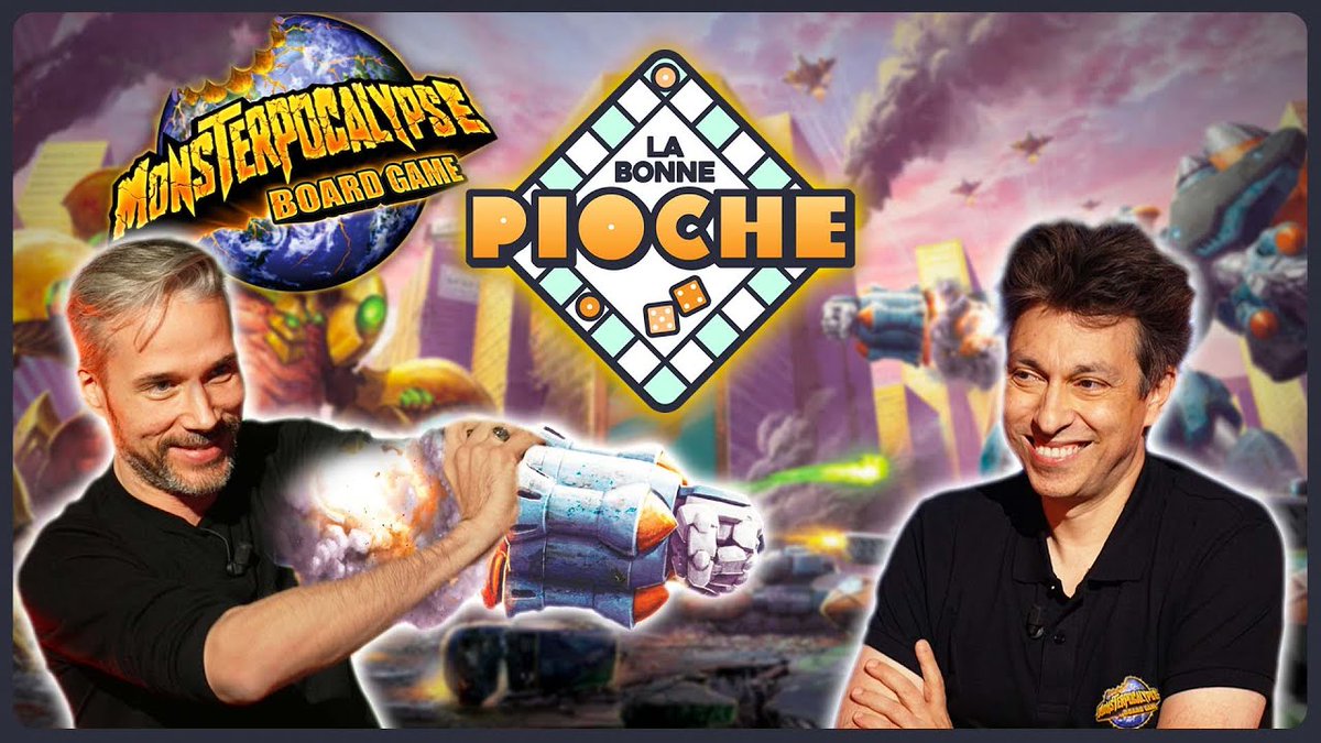 Dans la dernière Bonne Pioche, @Joe__Hume affronte <a href="/Leo_Vesperini/">Léonidas Vesperini</a> dans Monsterpocalypse de chez <a href="/MythicGamesMG/">Mythic Games</a> !
À la tête d'un groupe de créatures gigantesques (kaijus ou robots), ils s'affrontent au milieu des immeubles de la ville.

➡️ youtu.be/1eqzB5_g7bk ⬅️