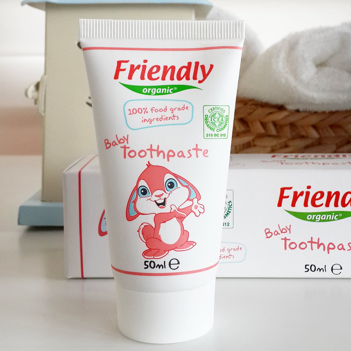FriendlyOrgnc's tweet image. Friendly Organic Baby Toothpaste contains naturally-derived calcium lactate that helps demineralize tooth enamel and prevent tooth decay. ❤ #friendlyorganic #babytoothpaste