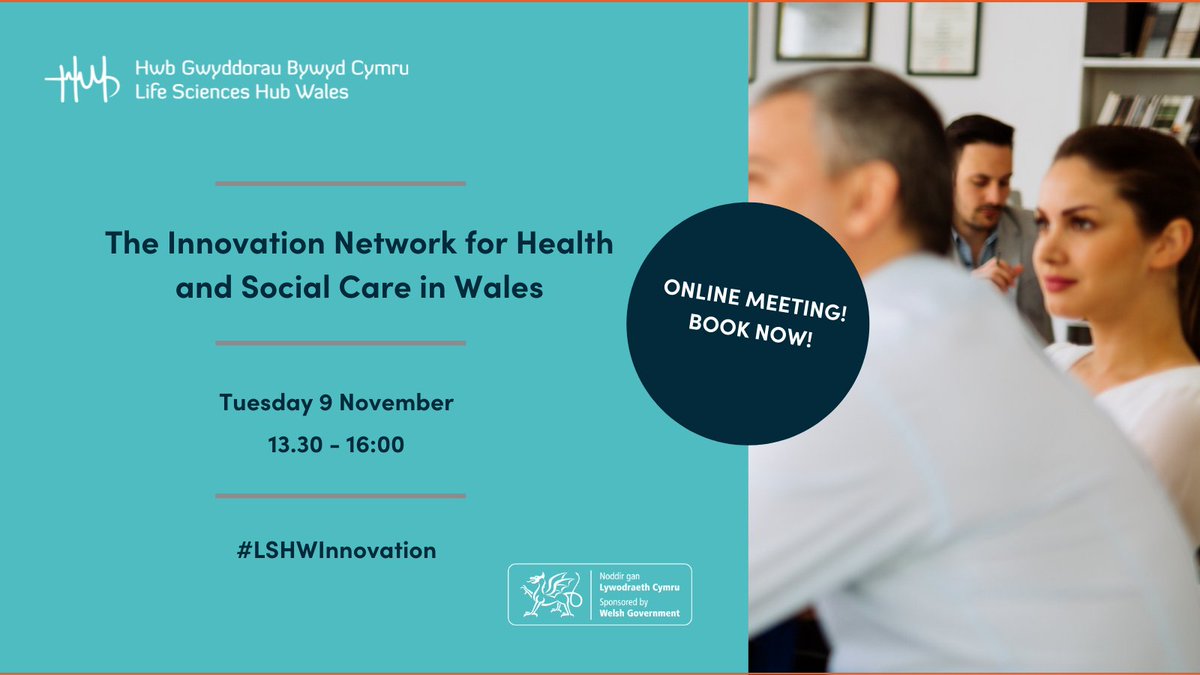 lshubwales's tweet photo. 📅 The Innovation Network for Health and Social Care event

Together we can connect, learn and shape health and care innovation across Wales.

Book your place today to find out more 👉 https://t.co/2Iqg7uOZ9f

#LSHWInnovation #Health #Industry #SocialCare #NHSWales https://t.co/JijQa0i7pB