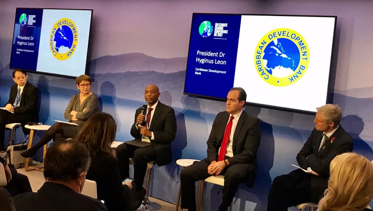OneOceanHub's tweet photo. At @UKPavilion , Caribbean Development Bank (@Caribank ) emphasises #oceanbased solutions to #climatechange, including coastal #restoration and fisheries/livelihoods nexus, need for knowledge partnerships and enabling environment. 

#COP26 https://t.co/BRDENECNHs