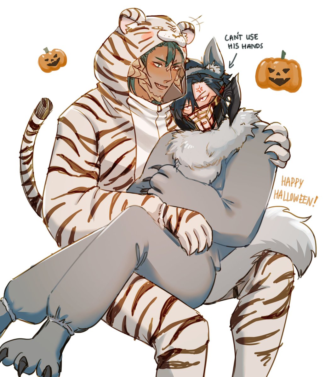 aiskelxiv's tweet photo. Im late for halloween (as per usual) but here's a doodl of them :))))))) Happy All Saints Wake!!!! #graphiteXIV #ffxivart https://t.co/4q3RaSHLZn