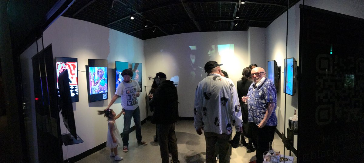 lasergunfactory's tweet photo. #cryptokyo is in at #trunkhotel! 

Such an amazing group of artists all in one spot! 

A true honor to be a part of ; )

#cryptoart #nftart @Blockchainartex https://t.co/MyBgxJMmbN