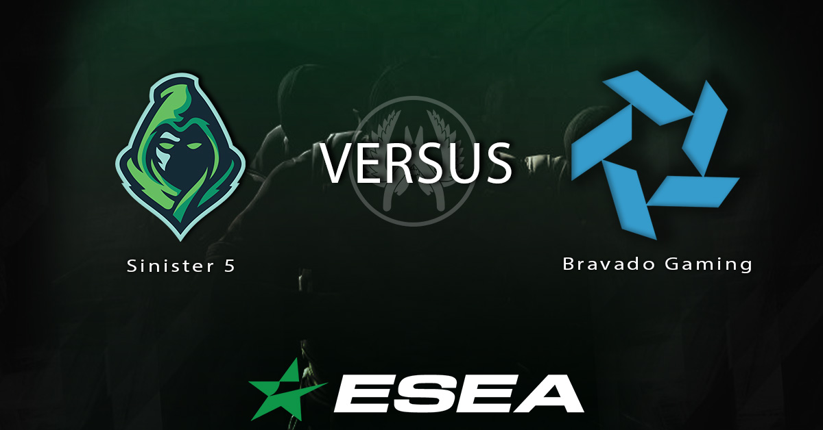 Sinister5_SA's tweet photo. Happy Wednesday!π₯
The #CSGO gents are taking on another giant in their @ESEA match tonight πͺ
π’ @Sinister5_SA vs @bravadogaming
π 21h00
π» No confirmed stream.
GLHF! π₯
#Sinister5 π https://t.co/l71QgtWdgT