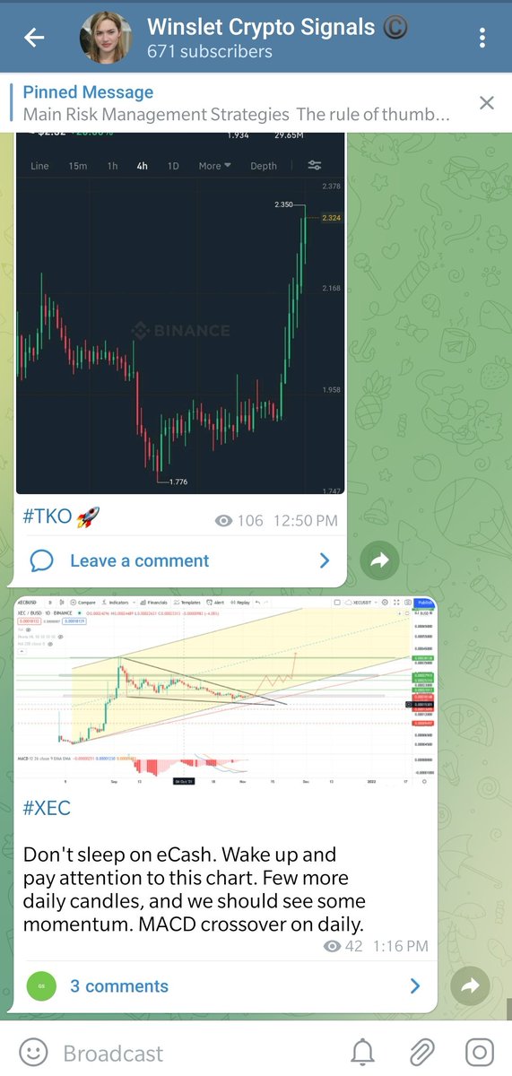 cryptowinslet's tweet photo. #XEC

eCash will gain momentum soon. Hop on and ride it.

Follow my telegram channel for crypto signals 👇
https://t.co/hDL099ntc9

#Ethereum #Bitcoin #ada #icp #dot #doge  #dexe #link #crypto #clv #prom #axs #c98 #iotx #matic #xrp $xrp $XEC https://t.co/F7TbJAvMzn