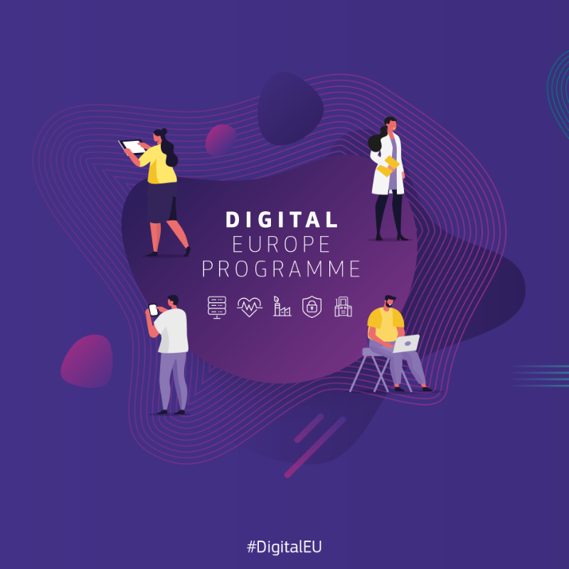 DigitalEU's tweet photo. #DigitalEuropeProgramme will shape the digital transformation of Europe’s society and economy by bringing digital technology to citizens, public administrations and business 🇪🇺

Want to know more?

✨ Come visit us at #WebSummit stand 301 ✨