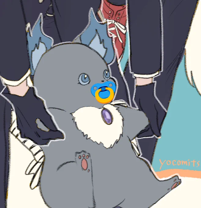 #描いた絵におしゃぶりをつけさせるとバブみがつよい 