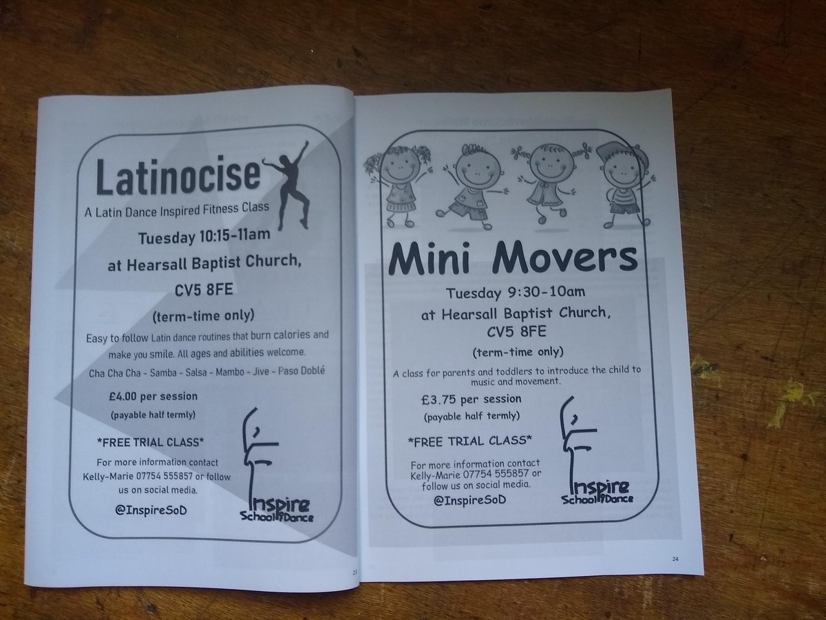 InspireSoD's tweet photo. So excited to spot us in the Hearsall Baptist Church publication 'The Messenger'. Thank you for the feature. https://t.co/pdWlZyFGLc @TheIDTA 
#magazine #article #thankyou #November2021 #coventry #dance #dancers #ballroomdancing  #freestyledance #socialdance #socialdanceworld https://t.co/4PbsOzaSNS