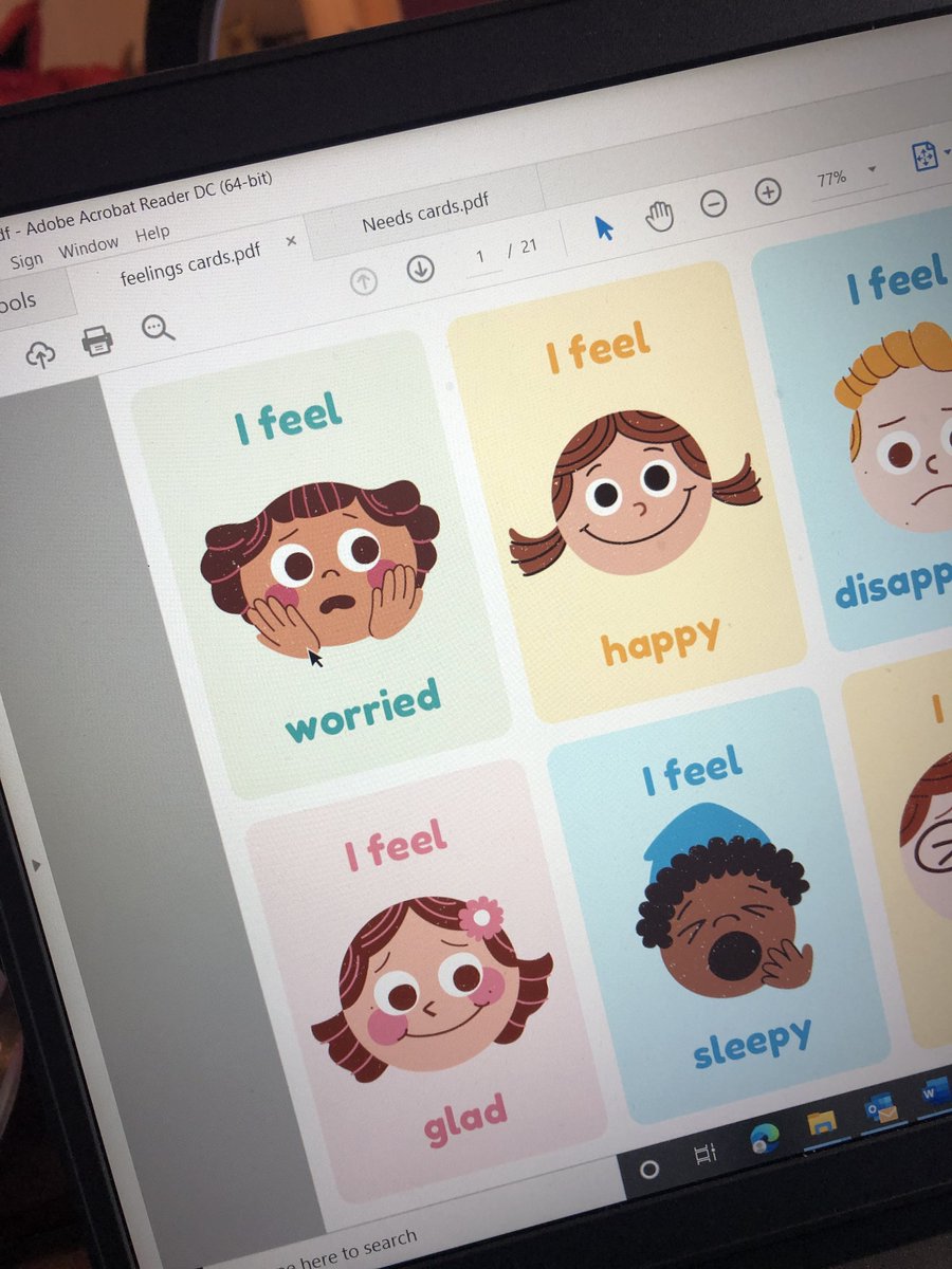 BoundlessLtd's tweet photo. Just printing my prototype feelings and needs cards. The adult versions are so useful in coaching sessions, and these are fabulous for supportive circles #SelfAware #SelfExpress #Empathy @marcbrackett @ITLWorldwide @HeadsUp4HTs https://t.co/eXnA7VveSS