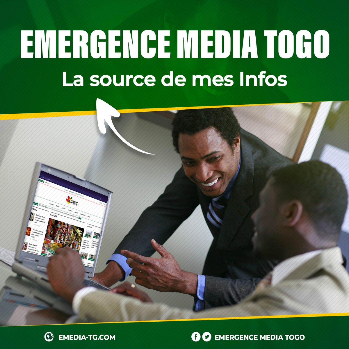 Emedia_tg's tweet photo. Vous êtes à la recherche de l'information, la vraie ?
C'est votre jour de chance parce chez @emedia, nous fournissons à nos abonnés toute l'actu togolaise en temps et en heure.
Alors n'hésitez pas à vous abonner et laissez-nous nous occuper du reste! 😉
#Emedia #InfosTG #Team228 https://t.co/6qaxHiztK4