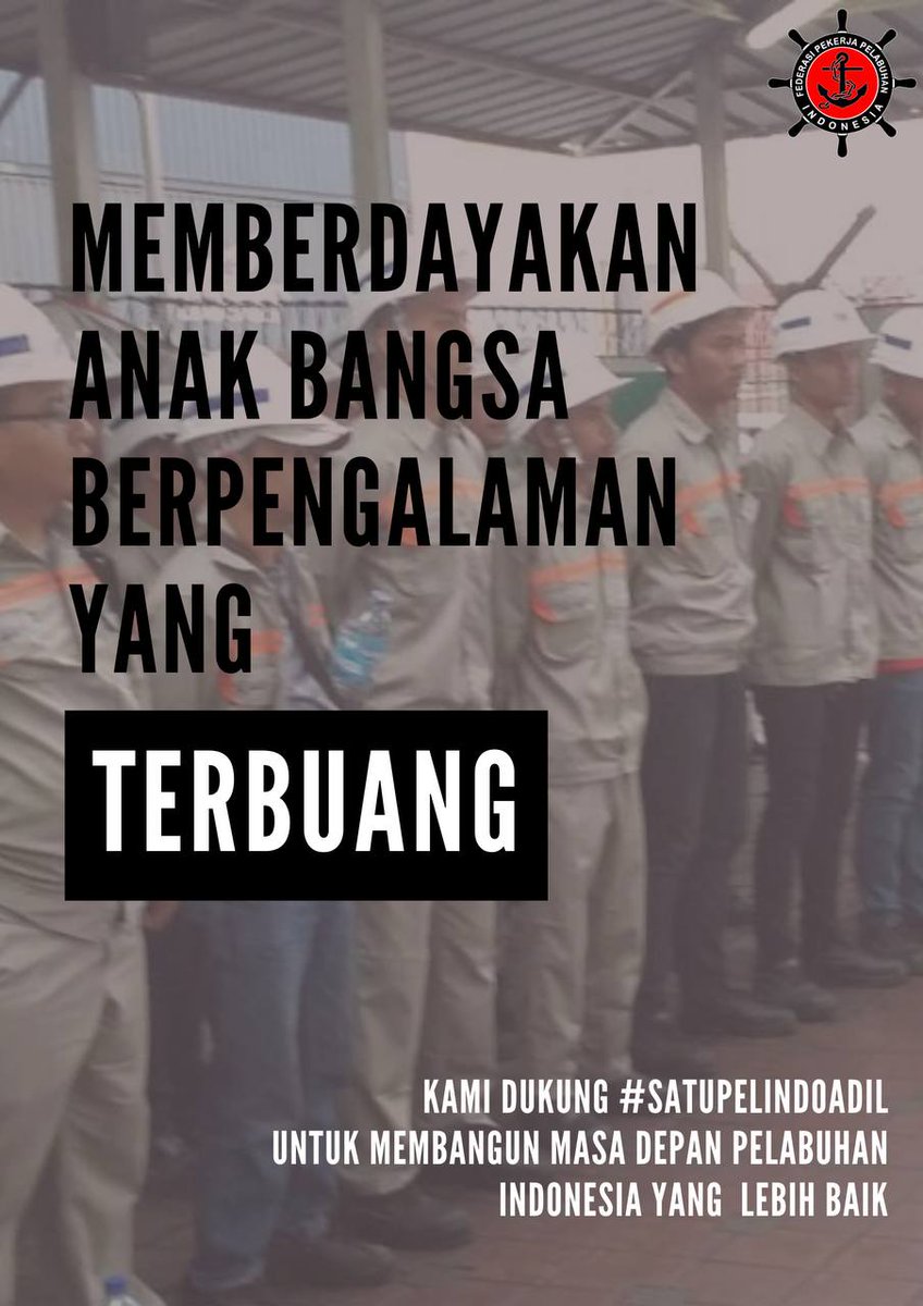 SP_Container's tweet photo. Salam #SatuPelindoAdil

Budaya baru #SatuPelindo adalah Berintegritas (AHLAK) Profesional bukan emosional akan sangat memudahkan mereka untuk menuntaskan PR tenaga kerja 4 tahun silam terkait sekitar 400 orang tenaga Alihdaya yang "Terbuang" lewat mekanisme pergantian vendor https://t.co/JQhDOHST6k