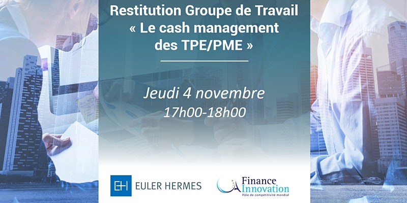 Le #cash management des #TPE et #PME, enjeu stratégique? <a href="/financeinnov/">Finance Innovation</a>, <a href="/eulerhermesFR/">Euler Hermes France</a>, <a href="/AgicapFrance/">Agicap</a>, <a href="/Soan_solutions/">Soan</a> et @October_EU ont étudié le sujet. Découvrez leurs conclusions dès demain : 
✔️en physique 👉 ow.ly/rn4l50GsUTj
✔️en digital 👉 ow.ly/L56250GsUTi