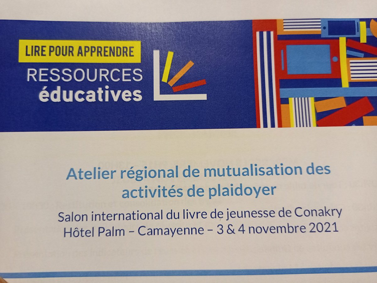 BOOKCONEKT's tweet photo. Démarrage de l'atelier régional de mutualisation des activités de plaidoyer du projet Ressources Éducatives mis en œuvre au #Benin, en #Guinée et à #Madagascar .

@AFD_France
@UNESCO @RE_BENIN @TourismeBenin_ @Livres229 

#Wasexo #Bookconekt #Team229 https://t.co/kC1rmfZ0re